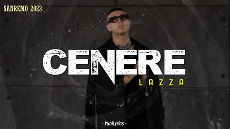 Lazza CENERE Lyrics Testo Sanremo 2023 YouTube