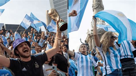 Así Festejó La Afición Argentina La Final De Qatar En La Cdmx