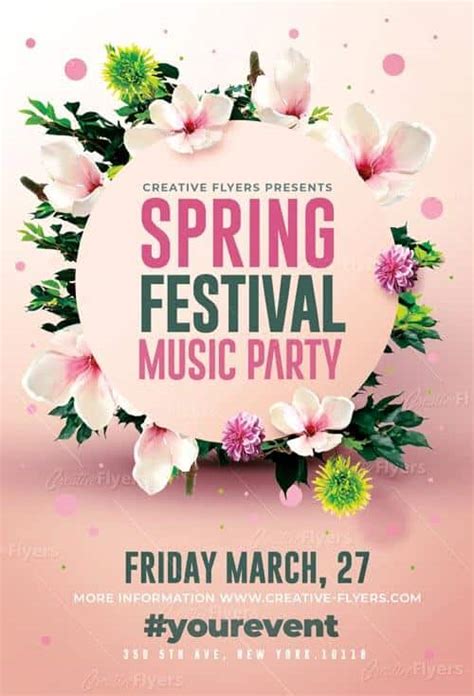 Spring Festival Flyer Psd Templates - CreativeFlyers