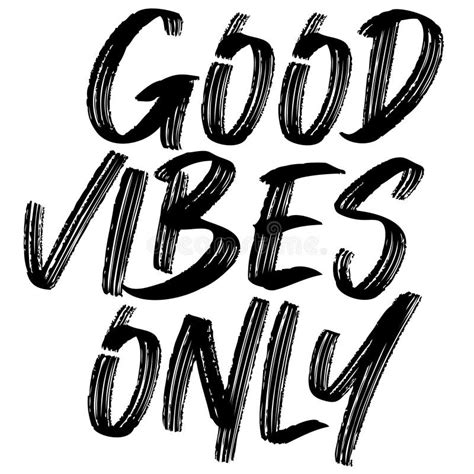 Good Vibes Only Vector Handwritten Lettering Isolated Made In 90 S