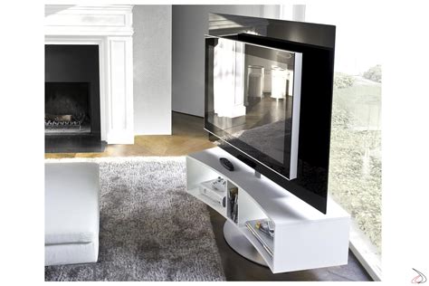 Odeon Curved And Swivel TV Stand TopArredi