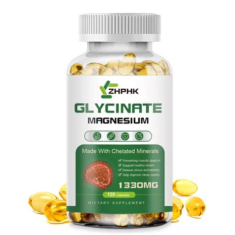 Bonzelo Pure Chelated Magnesium Glycinate 1330 mg - Super Strong ...