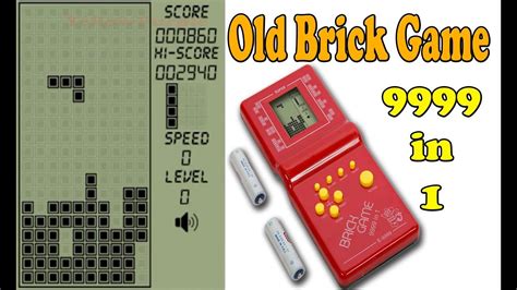 Brick Game 9999 In 1 Real Retro Games Brick Breaker Youtube