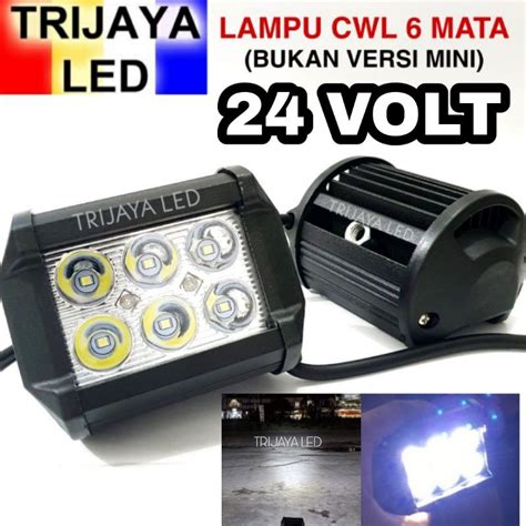 Jual Lampu Tembak Sorot 24 Volt CWL 6 Mata LED Bar Cree Truk Bus