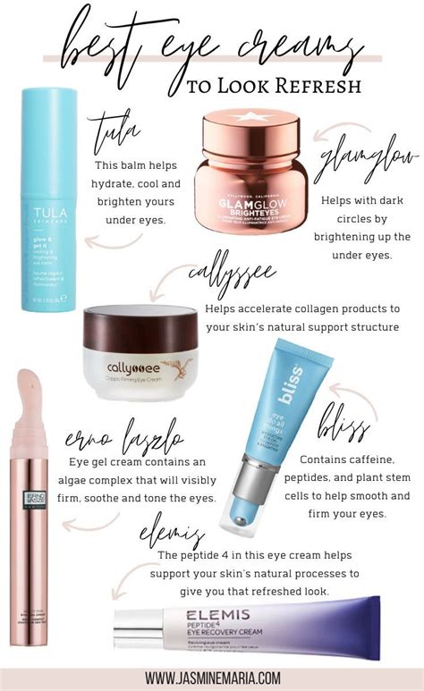 Best Eye Creams to Look Refresh | Yeux gonflés, Cernes, Jasmin