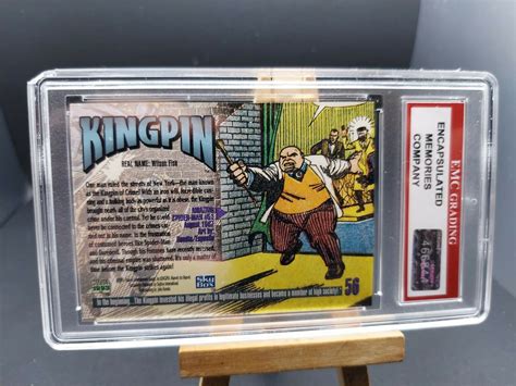 Mavin Kingpin Marvel Masterpieces Card Emc Graded Vintage Skybox