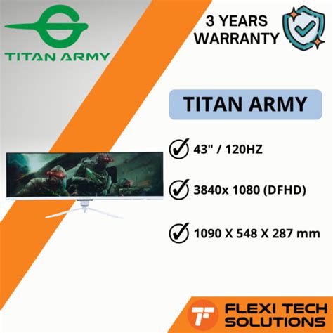 TITAN ARMY 43 Inch Flat 120hz 1ms IPS 32 9 Gaming Monitor P43UG DFHD