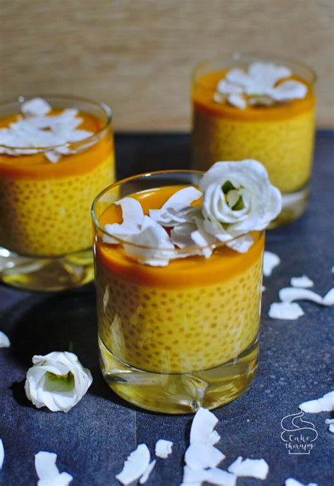 Pudding Tapioka Z Mango I Mleczkiem Kokosowym Cake Therapy