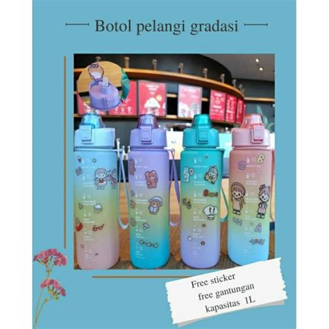 Jual Botol Minum Tritan 900 Ml Warna Gradasi Botol Minum Viral