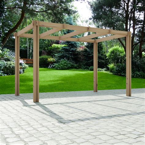 Plans for Modern Wooden Garden Pergola 8ft X 12ft DIY Digital Woodwork ...