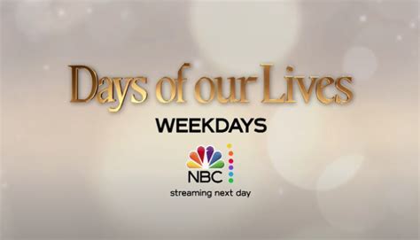 NBC Days Of Our Lives Weekly Spoilers Countdown To New Years