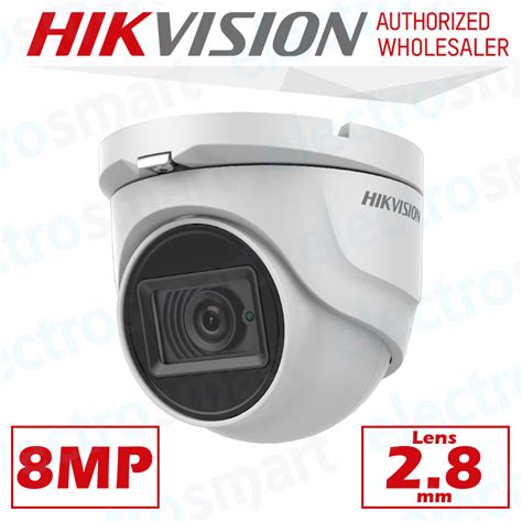 DS 2CE76U1T ITMF Hikvision 8MP 4K Fixed Turret Camera 2 8mm Lens White