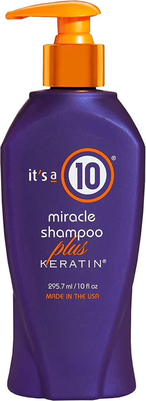 Its A 10 Miracle Shampoo Plus Keratin For Unisex Shampoo 10 Oz Amazon