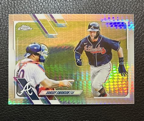 Topps Chrome Prism Refractors Dansby Swanson Atlanta Braves Ebay