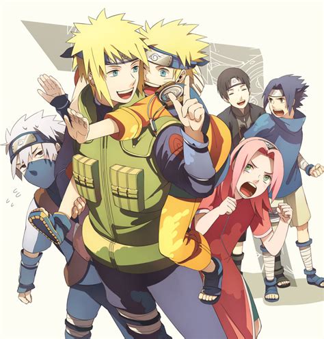 Haruno Sakura Uzumaki Naruto Uchiha Sasuke Hatake Kakashi Namikaze Minato And 1 More