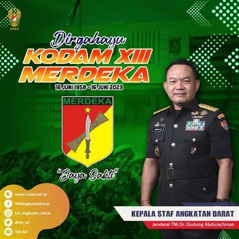 Dirgahayu Kodam Xii Merdeka Juni Juni Jaya Sakti