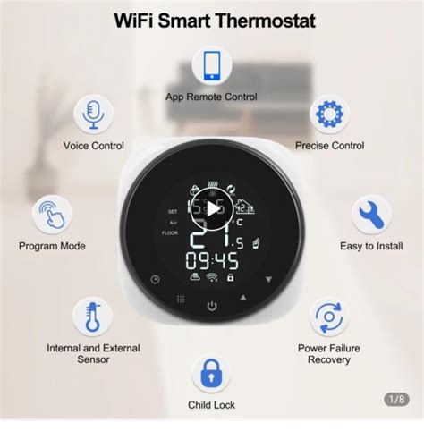 Termostat Za Podno Grijanje Smart Wifi Digitalni Programski