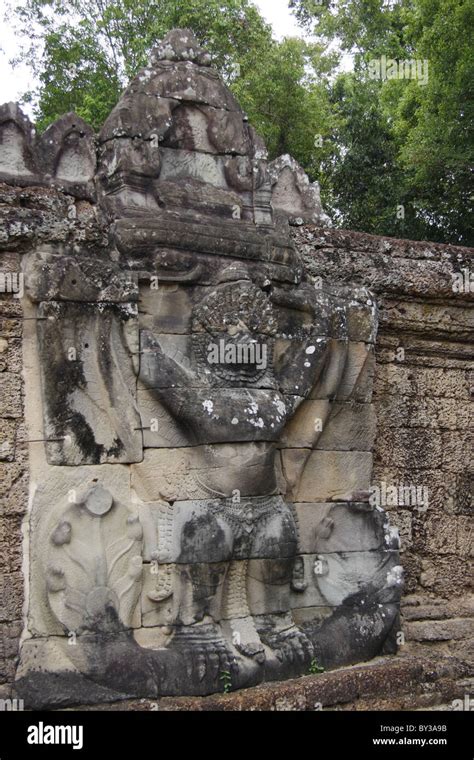 Garuda At Preah Khan Temple Angkor Archaeological Park Siem Reap