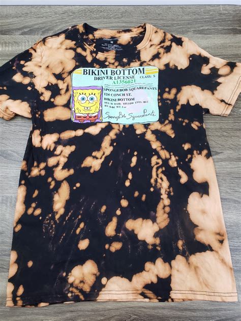 SpongeBob SquarePants Bikini Bottom Bleached T Shirt Gem