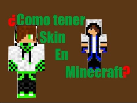 COMO PONERSE SKIN EN MINECRAFT TODAS LAS VERSIONES YouTube