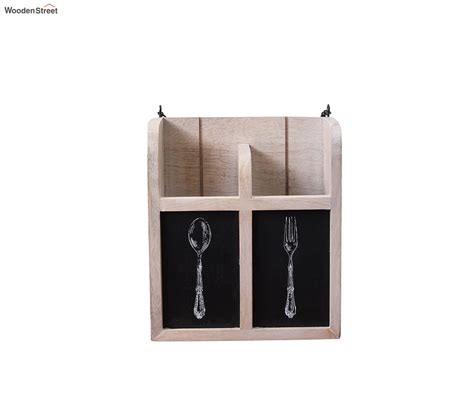 Buy Mango Wood Kitchen Cutlery Holder From StyleWood Collection At 48