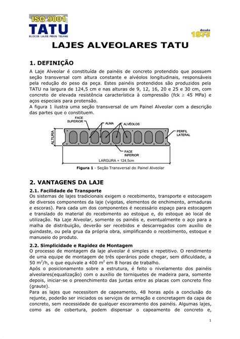 PDF Laje Alveolar Protendida Tatu DOKUMEN TIPS