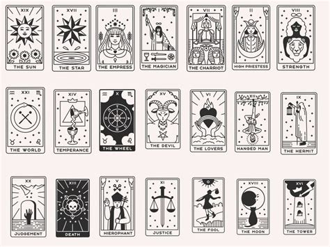 Tarot Cards Svg Witch Tarot Svg Major Arcana Svg Celestial Tarot Svg