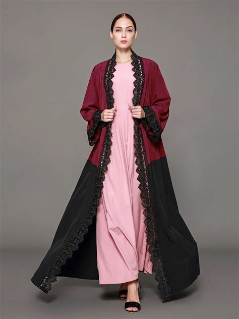 1565 Front Open Cardigan Jilbab Abaya For Women Clothes In Dubai