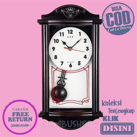 Jual Jam Dinding Bandul Dekorasi Rumah Murah Bagus Esa 465 Shopee