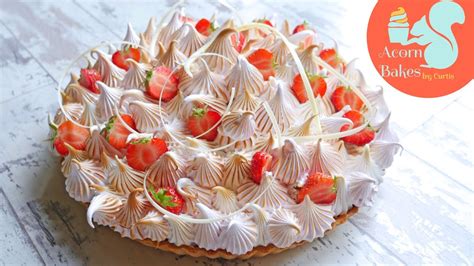 Strawberry Meringue Pie Recipe Acorn Bakes Youtube