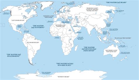 World Map Continents And Oceans