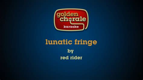 Red Rider Lunatic Fringe Karaoke Youtube