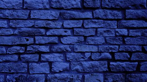 Blue Brick Wallpaper