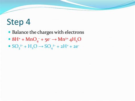 Ppt Balancing Redox Equations In Acidic Conditions Powerpoint