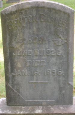 Benton Barnes 1826 1896 Find a Grave äreminne