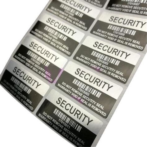 Pvc Security Uniform Labels Packaging Type Carton At Rs Piece In