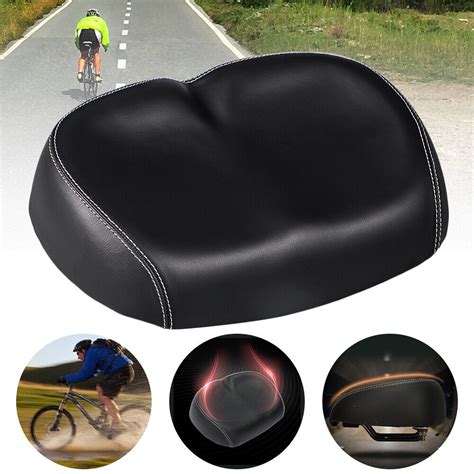 Big Ass Bike Bicycle Cycling Noseless Saddle Wide Large Soft Pu Pad