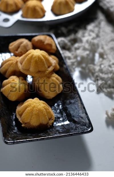 Kuih Bahulu Kuih Bolu Traditional Malay Stock Photo