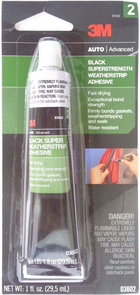 3m Black Super Weatherstrip Adhesive 03602 1 Oz 3m Weatherstrip