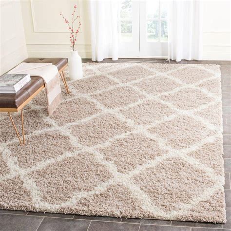 Safavieh Dallas Shag Beige Ivory 10 Ft X 14 Ft Area Rug SGD257D 10