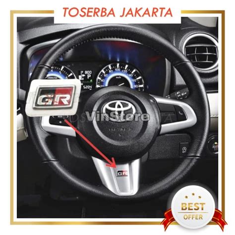 Jual Emblem Logo Stir GR Original Untuk Semua Mobil Toyota TJ156 Di