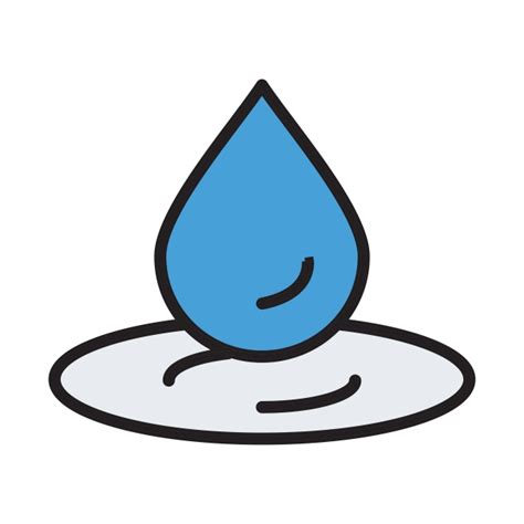 Vector Wasser Tropfen Symbol Tropfen Wasser Wasser Tropfen PNG Und