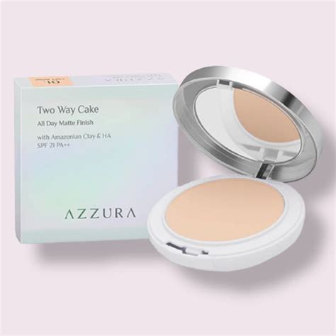 Jual Azzura Two Way Cake All Day Matte Finish Bedak Padat Shopee