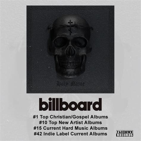 Holyname Bands Self Titled Debut Album Tops The Billboard Top