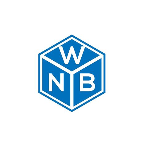 WNB letter logo design on black background. WNB creative initials ...
