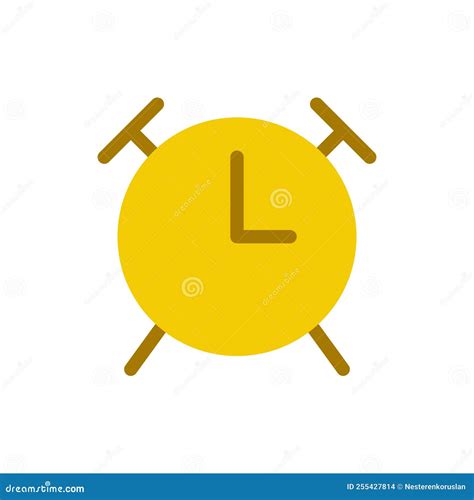 Icono Ui De Color Plano Del Reloj De Alarma Ilustraci N Del Vector