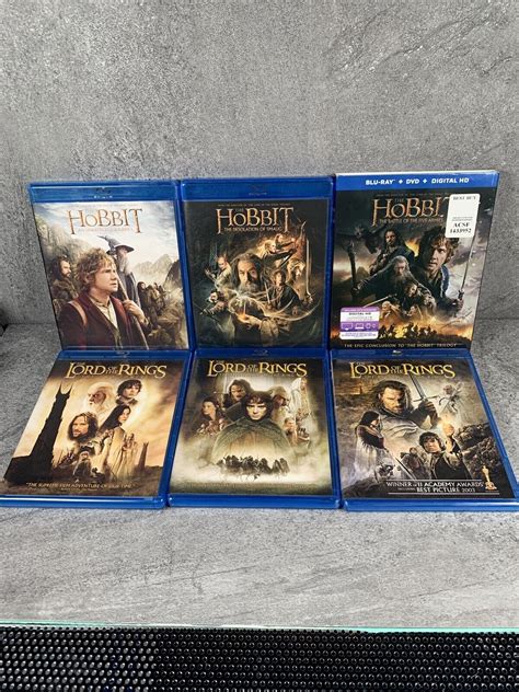 The Hobbit Trilogy Blu Ray And The Lord Of The Rings Trilogy Near