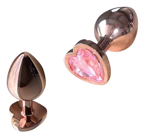 Plug Anal De Metal Premium Joia Coração Excitante Sexy Parcelamento sem juros