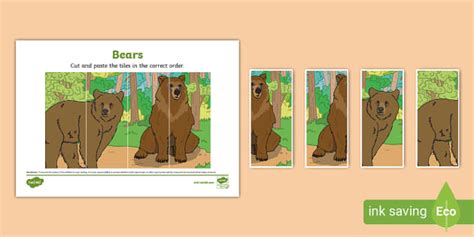 Bears Puzzle Strips L Enseignant A Fait Twinkl