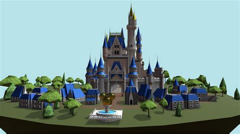 Disney Cinderella Castle (Joseph St.Arnault) - Download Free 3D model by triosstudents [24a4c7a ...